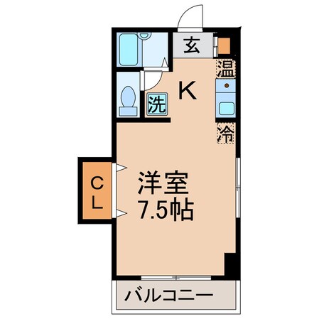 栗林公園北口駅 徒歩6分 2階の物件間取画像